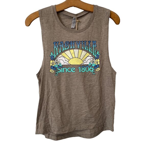Good Land Supply Co Nashville Since 1806 Tank Top Womens Medium Ash Gray Tee NEW - Picture 1 of 7